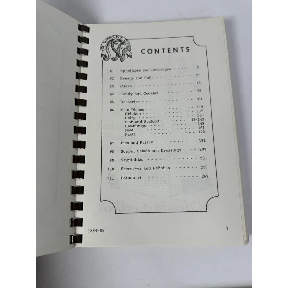 1983 Nevada's‎ Finest Western Cooking Cookbook Women's Club Spiral Vintage